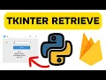 Realtime Database Tkinter GUI APP Retrieve Data - Firebase with Python Lesson 14