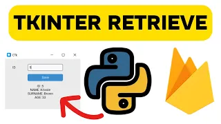 Realtime Database Tkinter GUI APP Retrieve Data - Firebase with Python Lesson 14