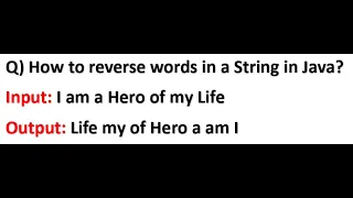 How to reverse words in a String in Java Java Interview Programs Latest 2024