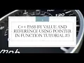 C Pass by Value and Reference using Pointer in Function Tutorial