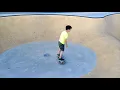 Big C in der Halfpipe mit Hoverboard