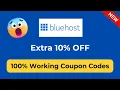 Bluehost Coupon Code 2026 Get Extra 10 OFF Best Bluehost Discount