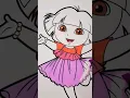 DORA Coloring Page Coloring Book in Markers