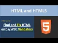 How to Find Errors In HTML and Fix Them HTML Validation HTML Tutorial for Beginners in Hindi