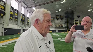 Tom Moore Iowa Football Media Day 2026