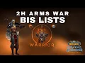 Arms Warrior BiS Lists Pre-Raid Phase 1