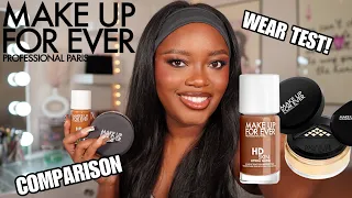 TRYING MAKEUP FOREVER S HYDRA GLOW FOUNDATION SKIN SETTING POWDER WEAR TEST COMPARISON