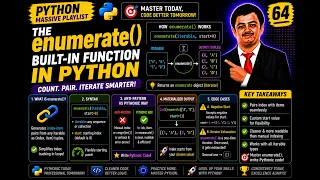 Python 64 enumerate Function in Python Pythonic Indexing Explained Python Series