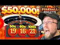 ALL IN BET TO 50 000 CASH OUT ON FIRE BALL ROULETTE LIVE GAME SHOW