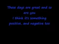 Lagu Alien Ant Farm - These Days With Lyrics