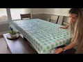 Review of Vonabem 100 Waterproof Rectangle PVC Tablecloth Checkered Vinyl Table Cloth Cover