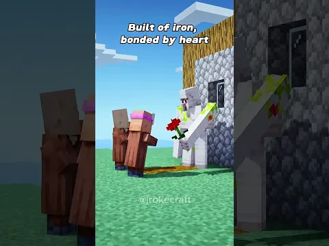 He grew old and said goodbye. His golem just... stayed 💔#minecraft #memes