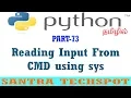 Reading Input From Command Line Using Sys Package Python Tutorial in Tamil