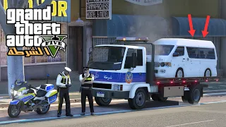 سحب سياره لا تصلح لسير علي الطريق شرطه المرور المصريه 