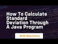 how to calculate standard deviation through a java program