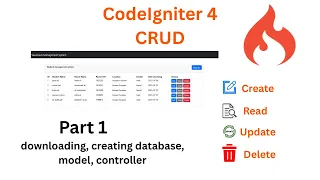 CodeIgniter 4 CRUD Tutorial - Part 1 Download Setup Controller Model