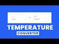Temperature Converter App using Javascript - Javascript Temperature Coverter codingscape