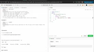 Leetcode 2696 Minimum String Length After Removing Substrings