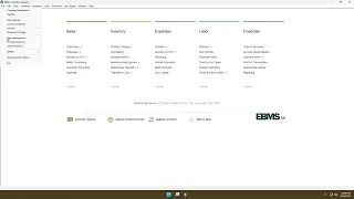 EBMS 1-1 Initial UI Overview