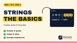 Python Strings Part 1 Basics Indexing BP101T Unit 1