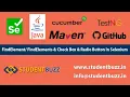 FindElement FindElements Check Box Radio Button Selenium WebDriver StudentBuzz
