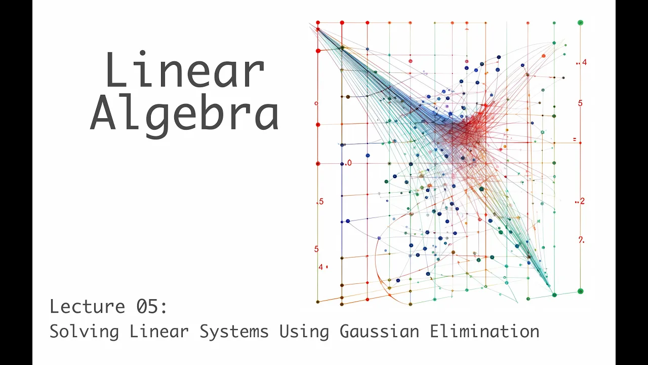 Solving Linear Systems Using Gaussian Elimination - Linear Algebra - Lecture 5a (of 23)