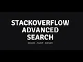 Django React Docker Stackoverflow Advanced Search Application