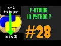 How To Use F String in Python In