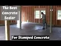 High Gloss Sealer For Stamped Concrete Also Use On Pavers Driveways and Patios