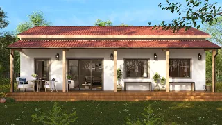 Hermosa Casa de Campo de 12x8 m | ¿Cómo saber cuál es la MEJOR ORIENTACIÓN para una Casa de Campo