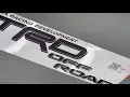 TRD off road racing development decals stickers