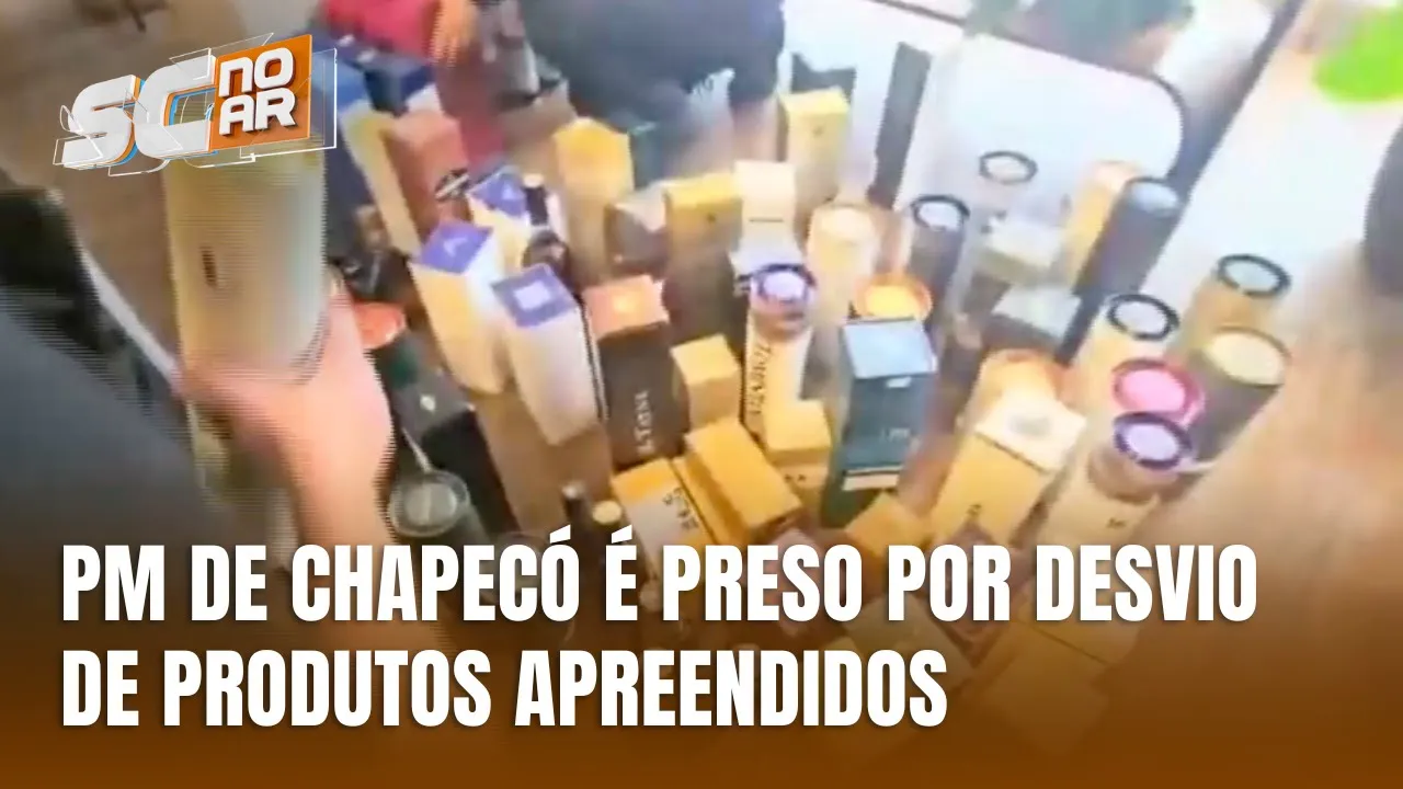 Policial militar de Chapecó é preso em operação contra desvio de mercadorias da Receita Federal