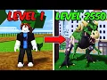 Noob To MAX LEVEL With T-REX DINO in Blox Fruits FULL MOVIE