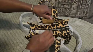 Coach leopard print cargo tote unboxing