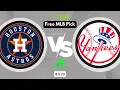 Houston Astros vs New York Yankees Prediction 23 - Free MLB Picks