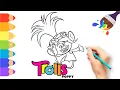 Draw Cute Trolls Trolls Drawing Poppy Trolls Cute Drawing