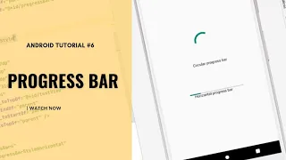 Android Studio Tutorials how to create a circular and horizontal Progressbar in android studio