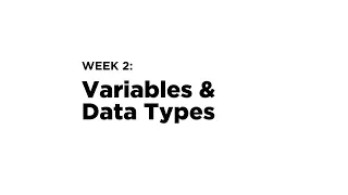 Variables Data Types Operators Type Casting and Input - FreeCode Python Week 2