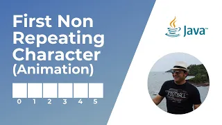 First Non-Repeating Character in a String Animation Coding Interview Question