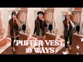 10 Puffer Vest Outfit Ideas My 1K Giveaway