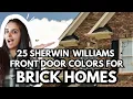 Sherwin Williams FRONT DOOR COLORS for BRICK Homes - 25 Ideas