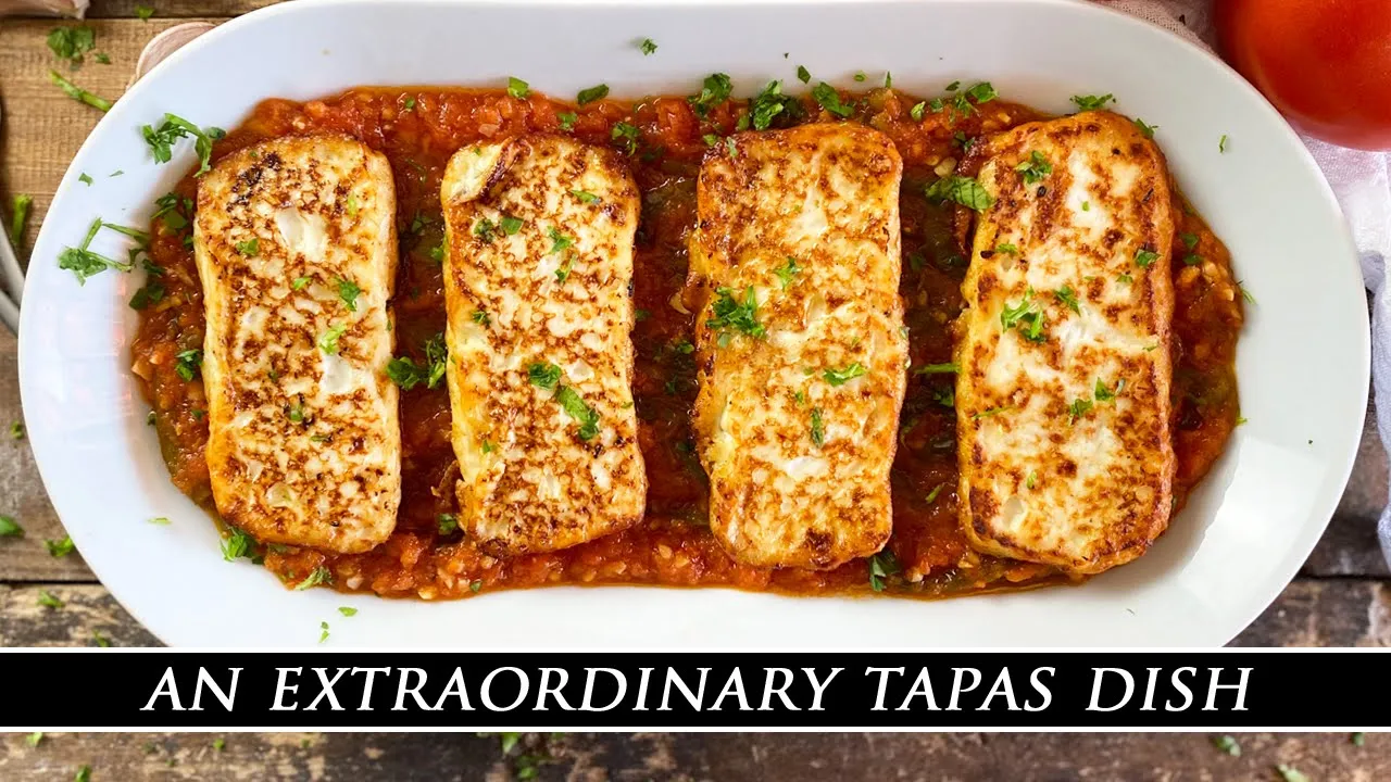 This is why Spanish Tapas are KING   Fried Cheese with Tomato Sauce