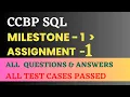 Milestone 1 Assignment - 1 SQL NxtWave CCBP 4 0
