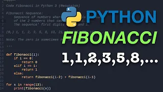 How To Code Fibonacci Sequence In Python Using Recursion Python for Beginners Tutorials