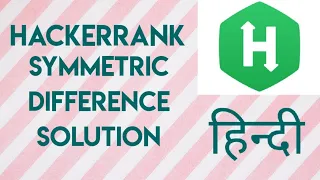 Symmetric Difference Hackerrank solution Python In Hindi