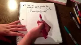 Lewis structure dinitrogen difluoride