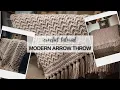 Modern Crochet Throw Crochet Blanket Pattern Full Tutorial