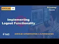 Implementing Logout Functionality Authentication Authorization A Complete Angular Course