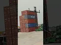 How to operate and stack 6 high container with Empty handler