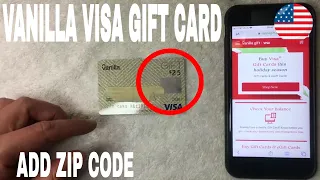 How To Add Register Zip Code To Vanilla Visa Gift Card